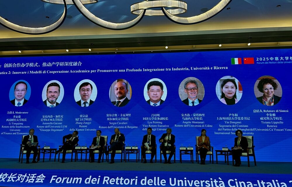 ITALIA-CINA, IL RETTORE DELL’UNIVERSITÀ DI UDINE MONTANARI A PECHINO CON IL MINISTRO BERNINI E LA CRUI PER RINFORZARE LA COLLABORAZIONE SCIENTIFICA