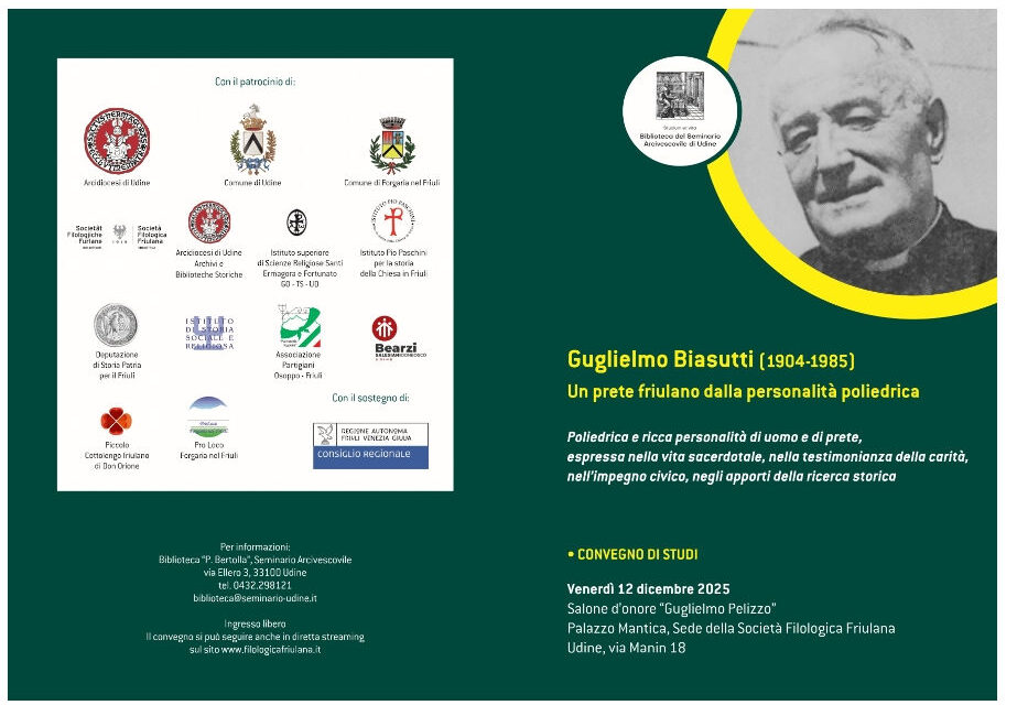 Convegno a Udine in onore di mons. Guglielmo Biasutti nei 40 anni dalla morte