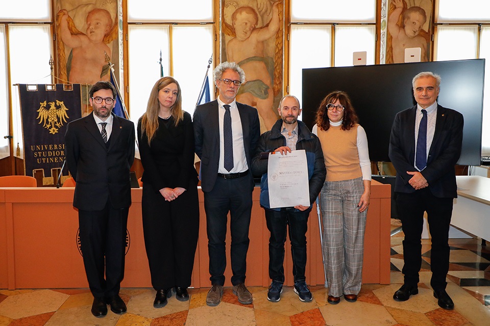 UNIVERSITA’ DI UDINE: A MATTEO TOMASI LA LAUREA ALLA MEMORIA IN SCIENZE E TECNOLOGIE MULTIMEDIALI