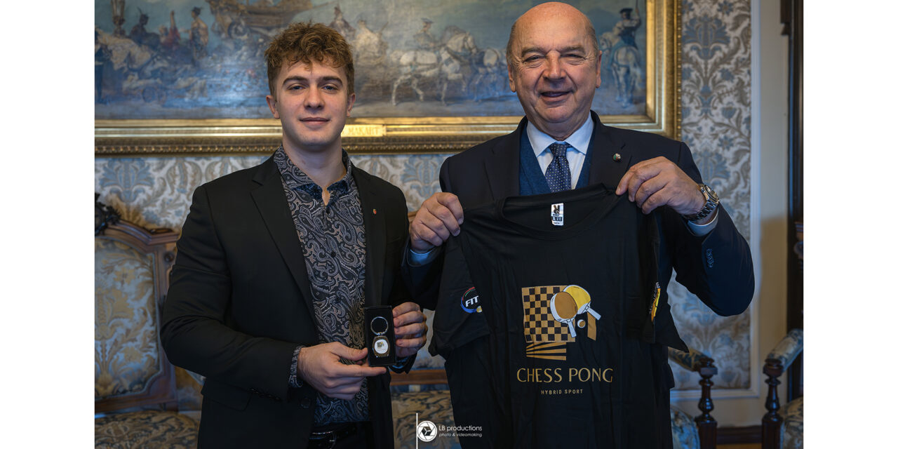 IL SINDACO HA INCONTRATO GIOVANNI MARCHESICH, ORGANIZZATORE DEL 2° TORNEO INTERNAZIONALE DI CHESS PONG