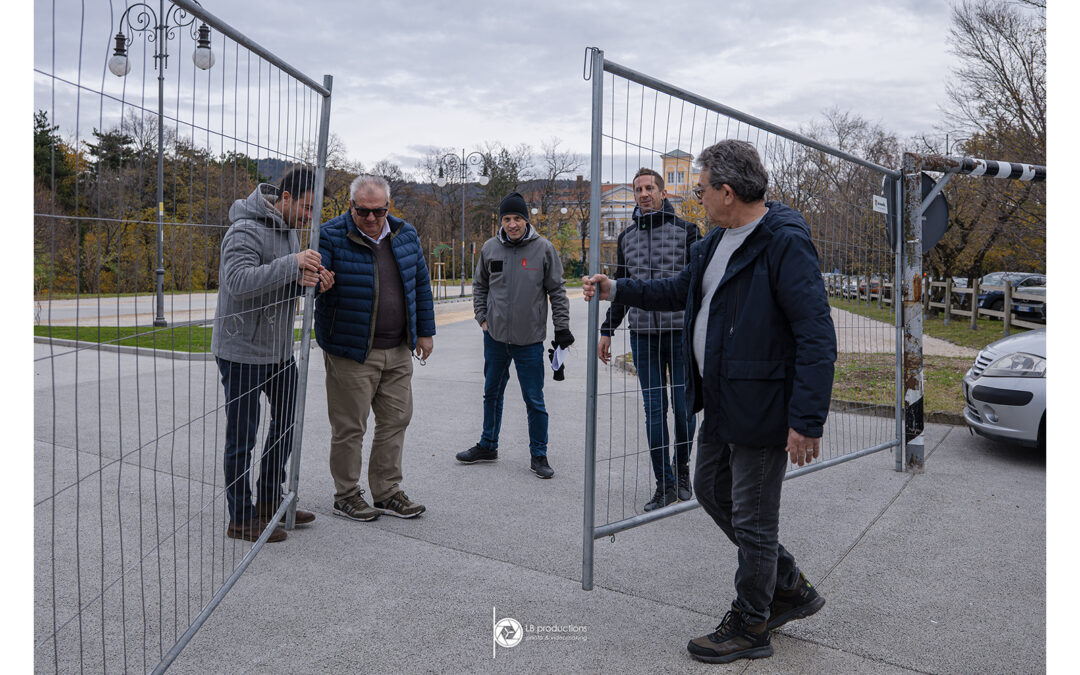 L’ASSESSORE ALLE POLITICHE DEL TERRITORIO, MICHELE BABUDER HA INAUGURATO IL RINNOVATO PARCHEGGIO DEL FERDINANDEO