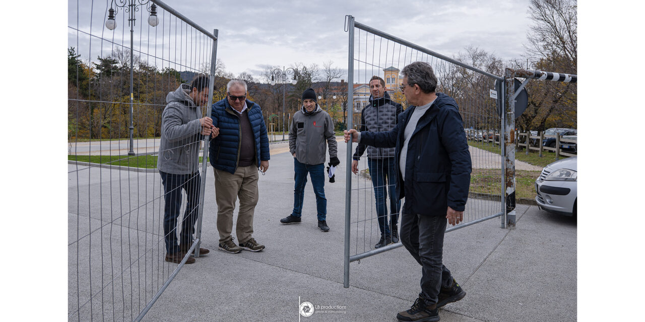 L’ASSESSORE ALLE POLITICHE DEL TERRITORIO, MICHELE BABUDER HA INAUGURATO IL RINNOVATO PARCHEGGIO DEL FERDINANDEO
