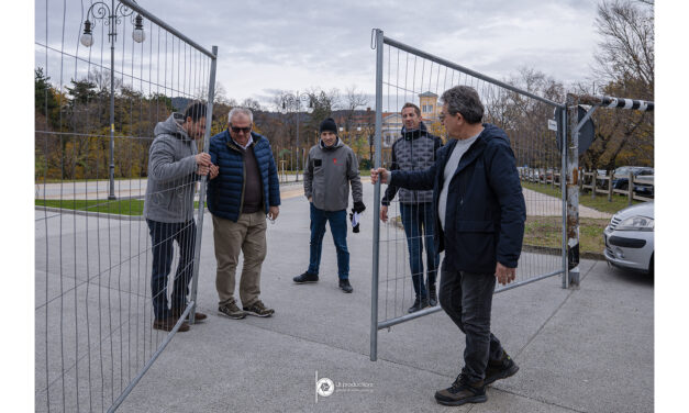 L’ASSESSORE ALLE POLITICHE DEL TERRITORIO, MICHELE BABUDER HA INAUGURATO IL RINNOVATO PARCHEGGIO DEL FERDINANDEO