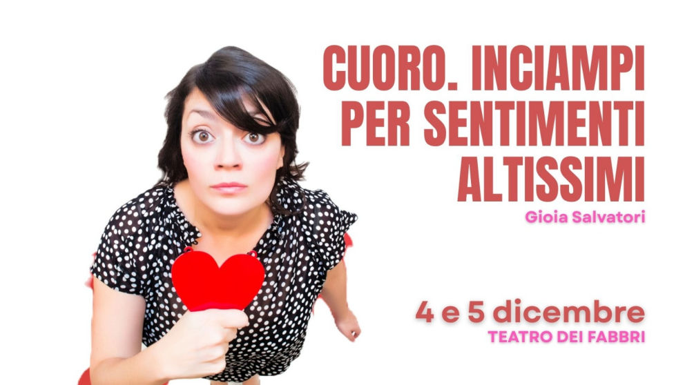 4 e 5 DICEMBRE 2025 “CUORO” CON GIOIA SALVATORI PER LA RASSEGNA “AIFABBRI2” DEDICATA AL TEATRO CONTEMPORANEO DELLA CONTRADA