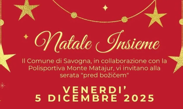 Savogna onora 5 cittadini durante la festa “Natale Insieme”
