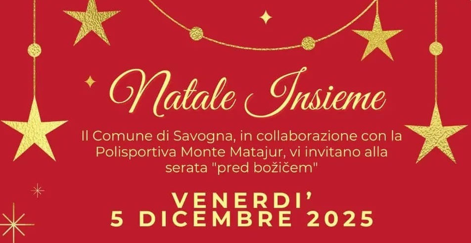 Savogna onora 5 cittadini durante la festa “Natale Insieme”