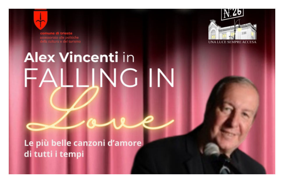 Falling in love: lo spettacolo di Alex Vincenti alla Sala Luttazzi del Magazzino 26 in Porto Vecchio