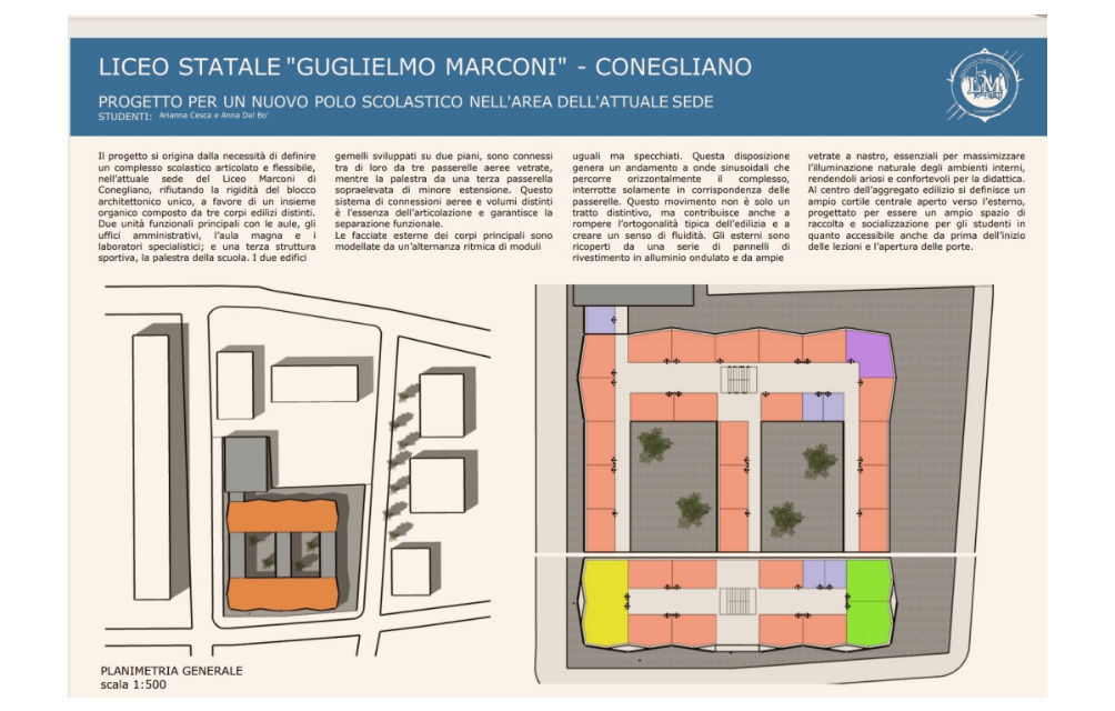 “IL MARCONI RIDISEGNA IL MARCONI”: MOSTRA DI ARCHITETTURA A CONEGLIANO