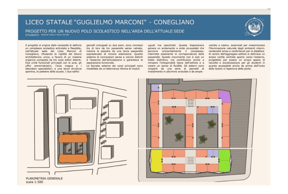 “IL MARCONI RIDISEGNA IL MARCONI”: MOSTRA DI ARCHITETTURA A CONEGLIANO