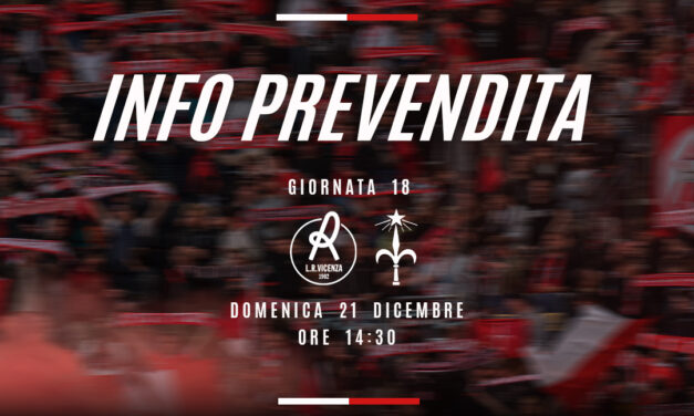 Attiva la prevendita del settore ospiti per LR Vicenza-Triestina