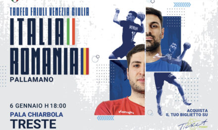 Pallamano: Italia – Romania il 6 gennaio a Trieste, aperta la prevendita biglietti