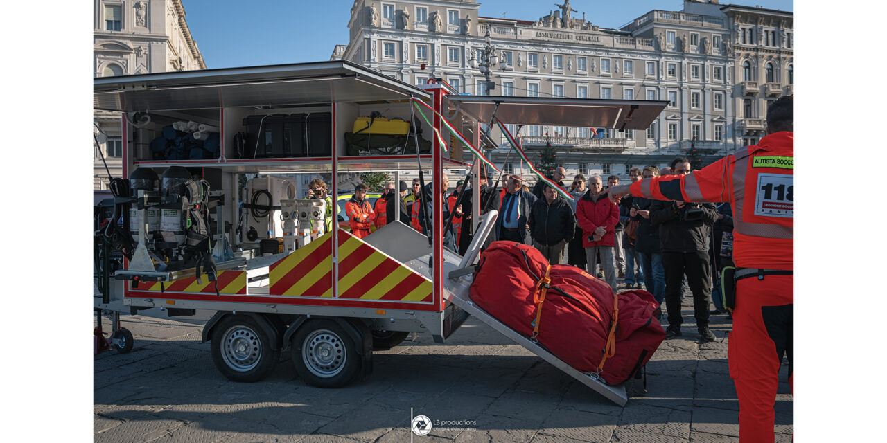 INAUGURATO IL NUOVO CARRELLO PER LE MAXIEMERGENZE DEL 118 DI TRIESTE – ASUGI