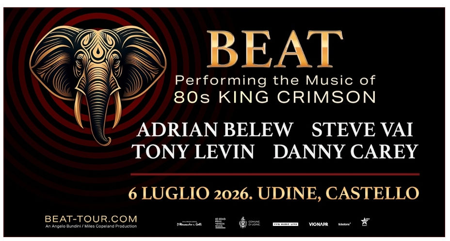 BEAT Performing the Music of 80s KING CRIMSON: a Udine l’unica data del Nordest del tour europeo