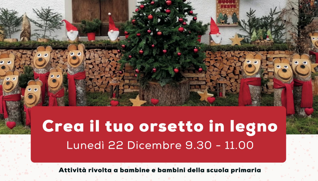 “Crea il tuo orsetto in legno”: a Trieste un laboratorio creativo per bambini