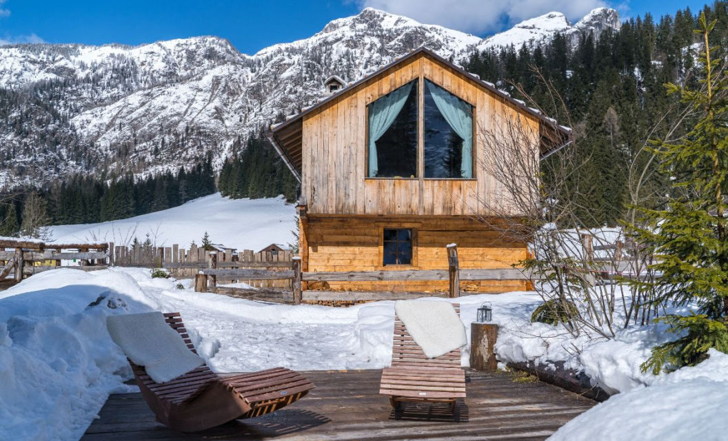 Fuga romantica a Eirl Dolomites Retreat Sappada