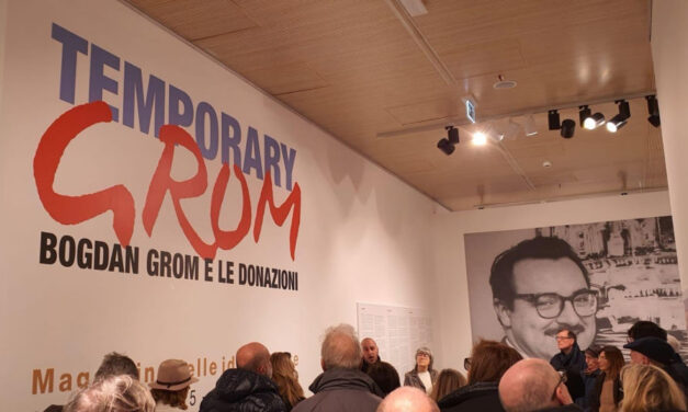 Proseguono le visite speciali alla mostra Temporary Grom. Bogdan Grom e le donazioni al Magazzino delle Idee di Trieste: domenica 4 gennaio alle 11 in italiano e alle 12 in sloveno