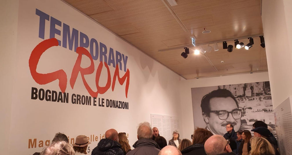 Proseguono le visite speciali alla mostra Temporary Grom. Bogdan Grom e le donazioni al Magazzino delle Idee di Trieste: domenica 4 gennaio alle 11 in italiano e alle 12 in sloveno