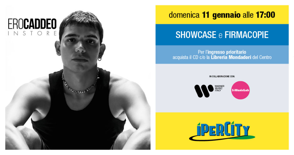 Padova: EroCaddeo incontra i fan e si esibisce dal vivo in uno showcase chitarra e voce