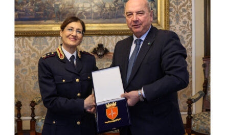 IL SINDACO HA RICEVUTO LA NUOVA DIRIGENTE DEL COMPARTIMENTO POLIZIA FERROVIARIA DEL FRIULI VENEZIA GIULIA, MARINA FESTINI