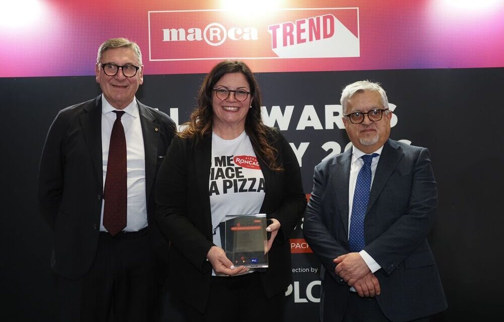 Roncadin, doppia vittoria ai MARCA Awards 2026: migliore innovazione con la pizza per air fryer e Best Copacker Profile