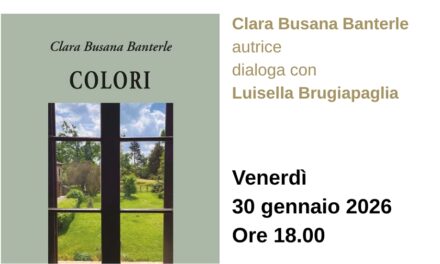 Clara Busana Banterle presenta il suo libro “Colori” (Battello Stampatore 2025) all’Antico Caffè San Marco