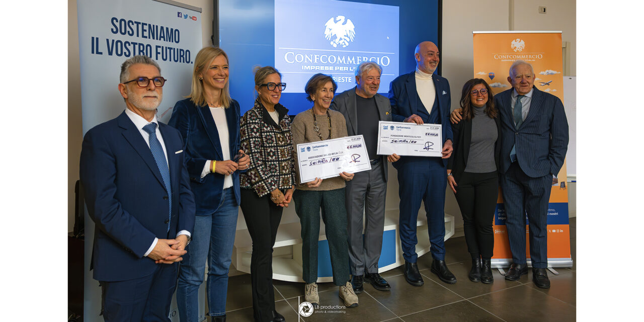 CONFCOMMERCIO, DA “BUON ANNO TRIESTE” 12MILA EURO A FAVORE DI DISABILITÀ ED INCLUSIONE