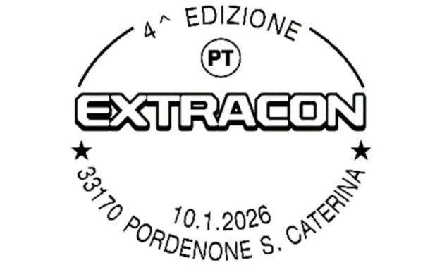 PER DUE GIORNI (10 e 11 GENNAIO) DISPONIBILE A PORDENONE L’ANNULLO FILATELICO PER EXTRACON