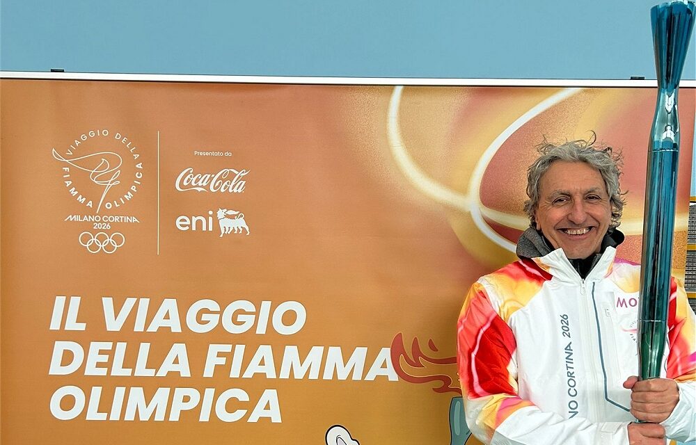 MARIO TONIUTTI, AMMINISTRATORE DELEGATO DI GRUPPO ILLIRIA, TEDOFORO A CIVIDALE PER MILANO CORTINA 2026