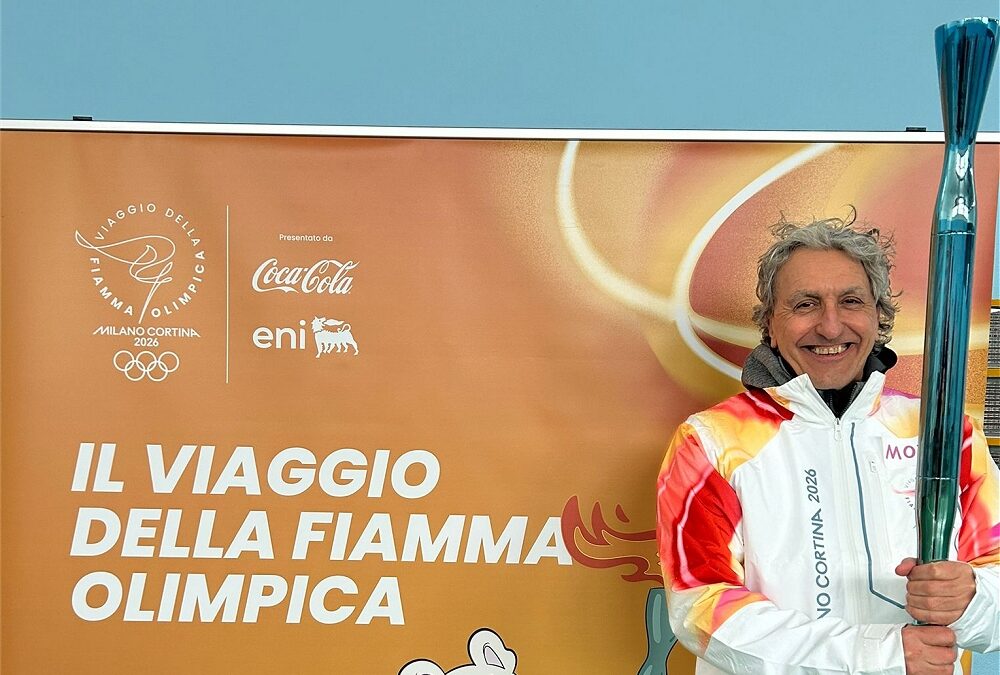 MARIO TONIUTTI, AMMINISTRATORE DELEGATO DI GRUPPO ILLIRIA, TEDOFORO A CIVIDALE PER MILANO CORTINA 2026