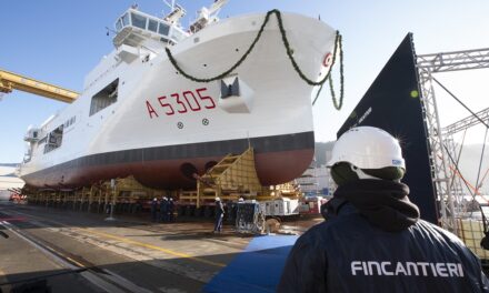 FINCANTIERI: VARATA LA NAVE IDRO-OCEANOGRAFICA MAGGIORE “QUIRINALE” DELLA MARINA MILITARE