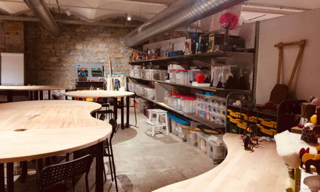 Una pista di biglie scientifica all’Immaginario Scientifico di Trieste