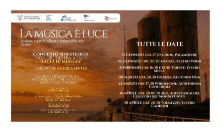 Presentato in Regione il progetto “La musica è luce” che prevede otto concerti sinestetici in sette località regionali dall’11 gennaio al 18 aprile 2026