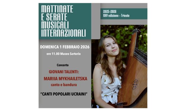 MATTINATE E SERATE MUSICALI NTERNAZIONALI: IL DECIMO APPUNTAMENTO DEDICATO AI CANTI POPOLARI UCRAINI