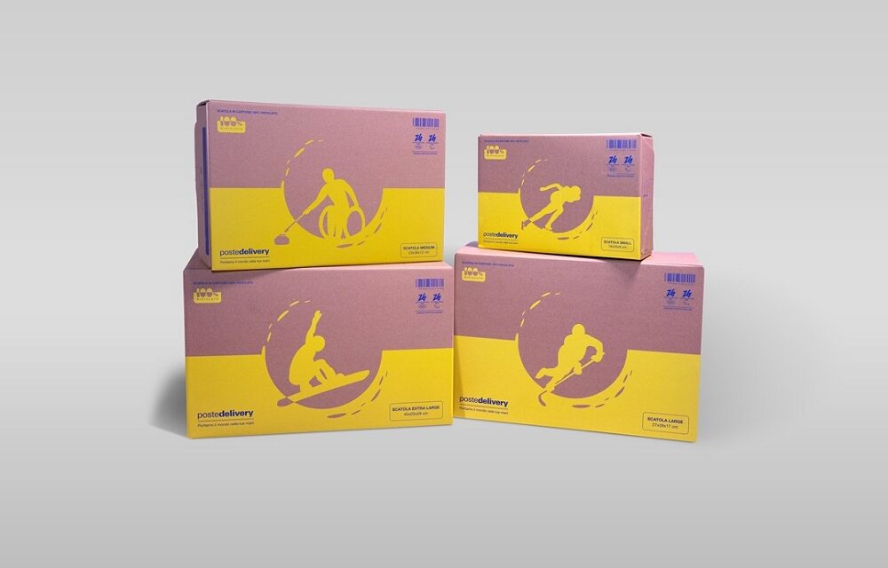 POSTE ITALIANE: ARRIVATE BUSTE E SCATOLE GREEN DEDICATE ALLE OLIMPIADI