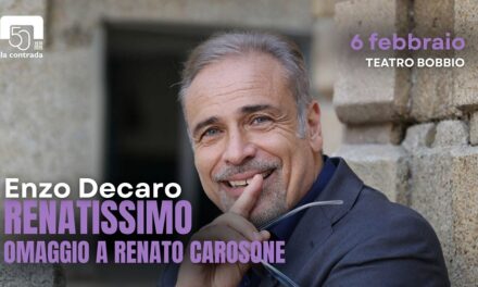 Musica, swing e cabaret: il “Renatissimo” di Enzo Decaro sbarca alla Contrada