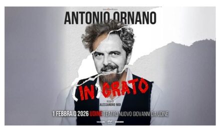 ANTONIO ORNANO domenica sera 1 febbraio in scena al Teatro Nuovo Giovanni da Udine