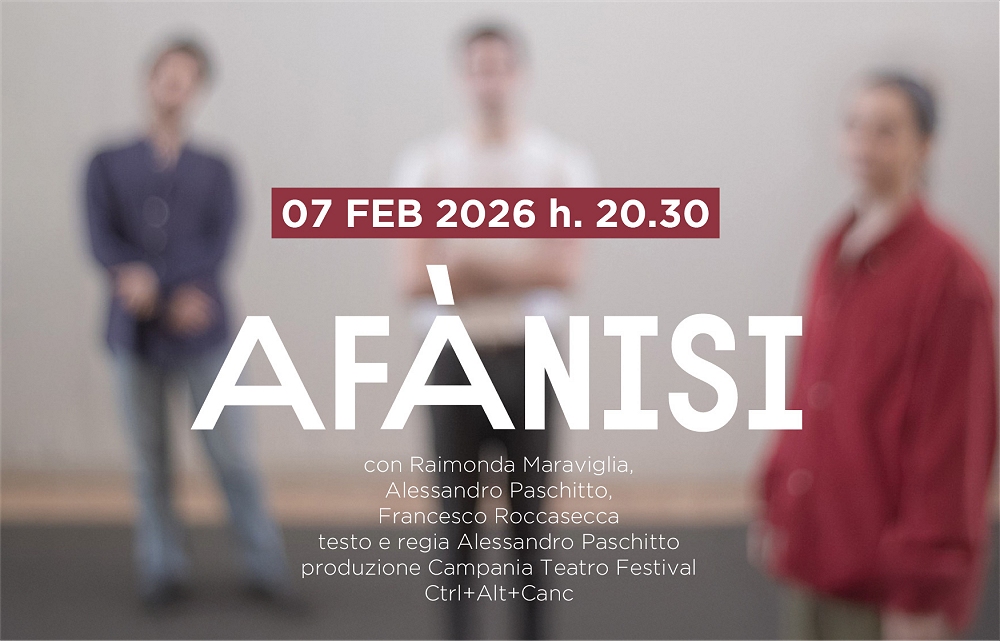 incroci teatrali / nuove scritture: al Teatro Miela lo spettacolo pluripremiato AFÀNISI