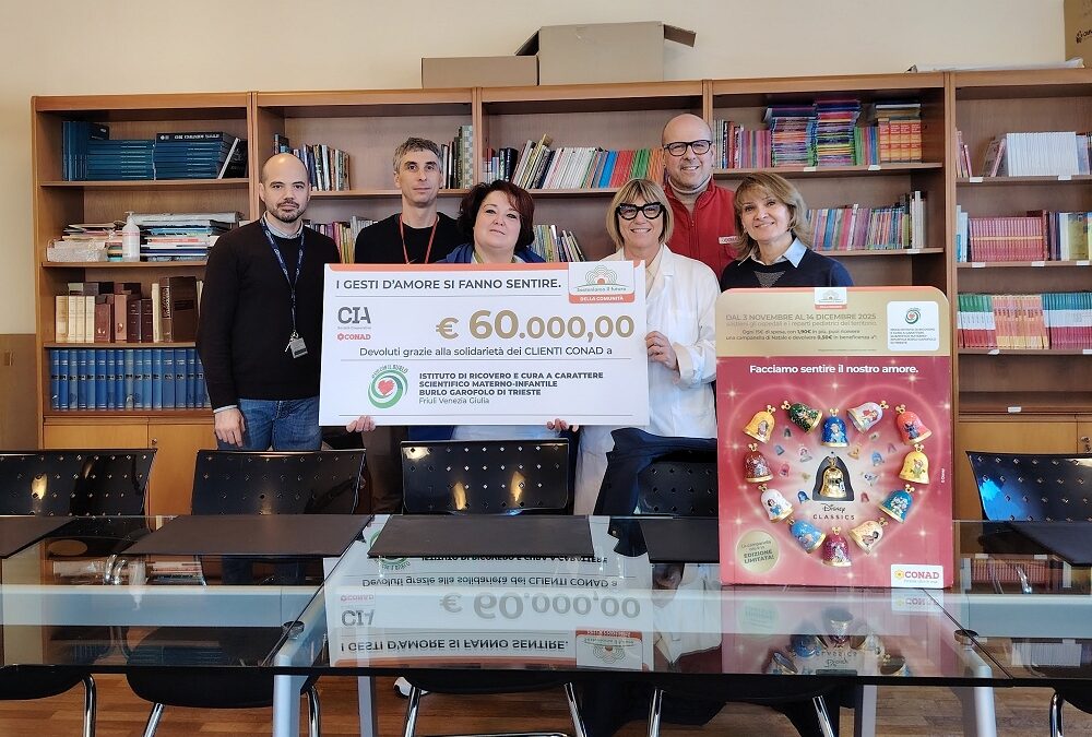 Conad sostiene l’innovazione tecnologica del Burlo