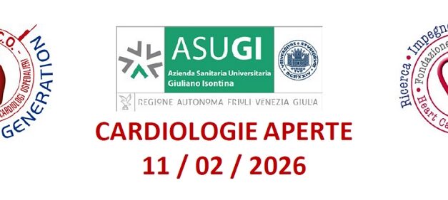 CARDIOLOGIE APERTE 2026, la prevenzione cardiovascolare: incontro con la popolazione