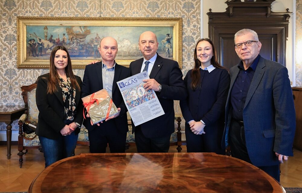 IL SINDACO DIPIAZZA HA RICEVUTO LA REDAZIONE DEL SETTIMANALE “NOVI GLAS”