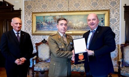IL SINDACO DIPIAZZA HA RICEVUTO IL NUOVO COMANDANTE MILITARE ESERCITO FRIULI VENEZIA GIULIA, COLONNELLO CLAUDIO ROMANO