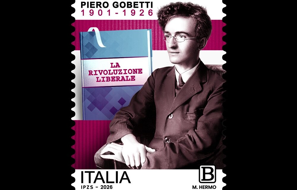 DA POSTE ITALIANE UN FRANCOBOLLO COMMEMORATIVO DI PIERO GOBETTI