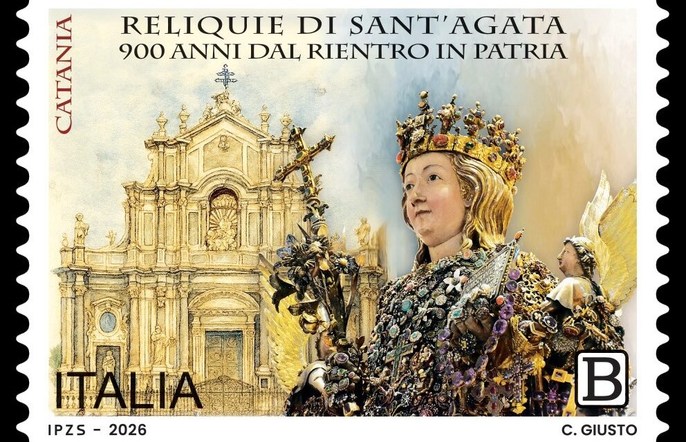 POSTE ITALIANE: emesso francobollo commemorativo del rientro in patria delle reliquie di Sant’Agata