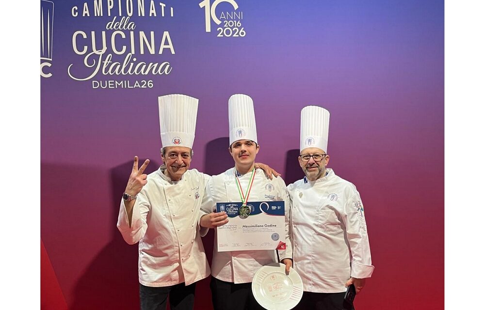 Il giovane triestino Massimiliano Godina triestino conquista l’argento ai Campionati della Cucina Italiana
