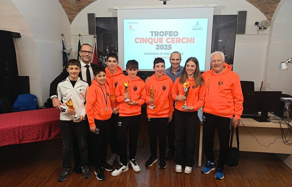 Atletica leggera: premiazioni Trofeo Cinque Cerchi