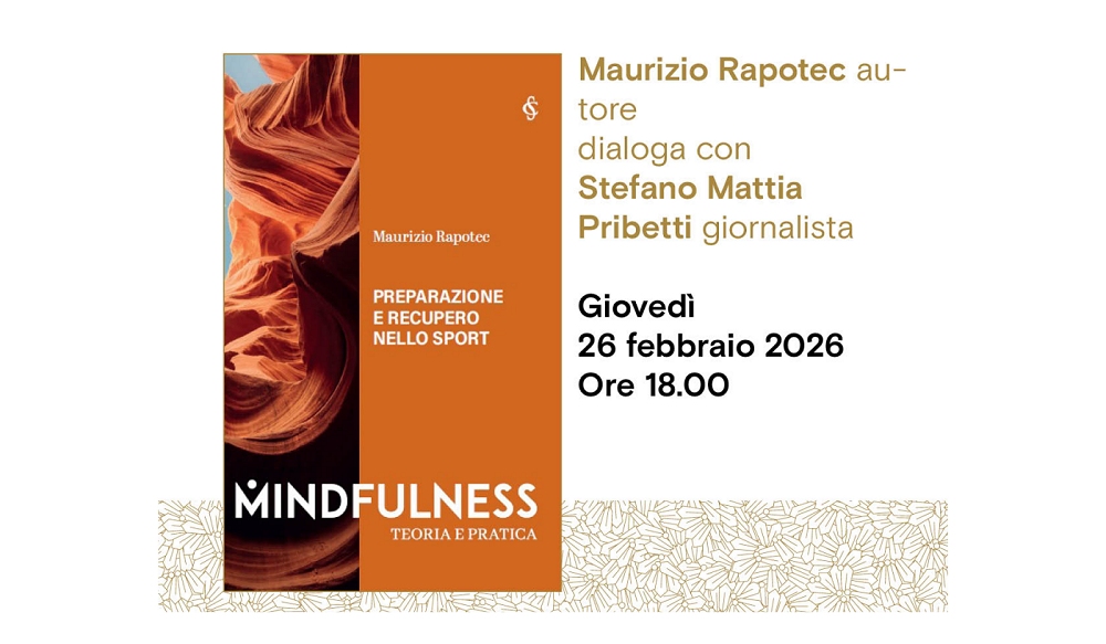 Maurizio Rapotec presenta il suo libro “Preparazione e recupero nello sport attraverso la mindfulness” all’Antico Caffè San Marco