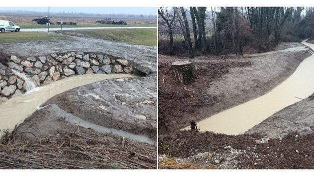 Buttrio: messa in sicurezza del Rio Patocco, completato il primo lotto dei lavori