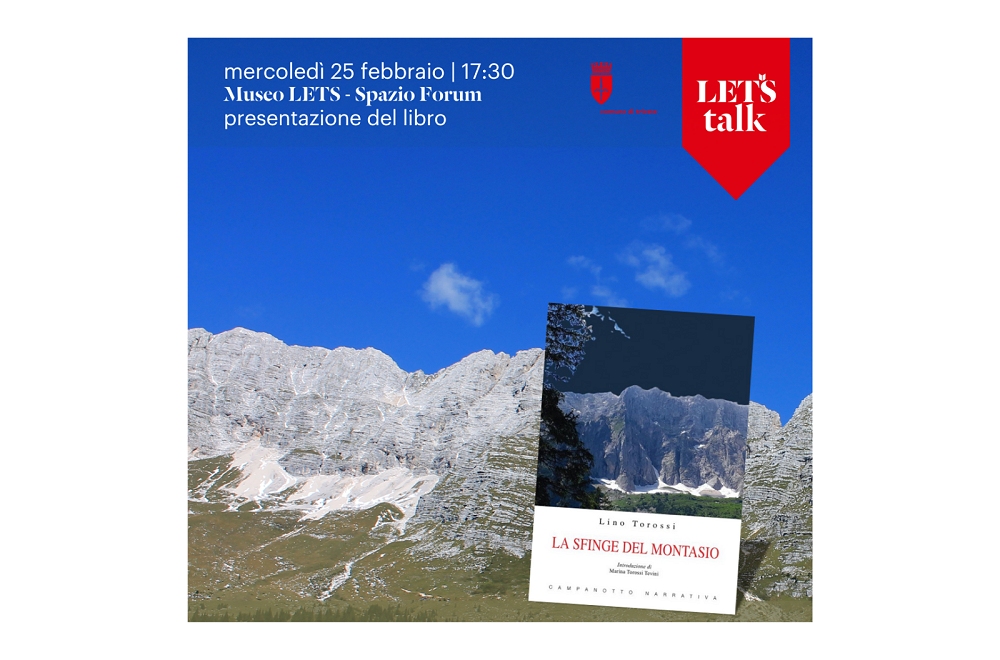 LETS TALK: MERCOLEDÌ 25 FEBBRAIO PRESENTAZIONE DEL ROMANZO “LA SFINGE DEL MONTASIO” DI LINO TOROSSI