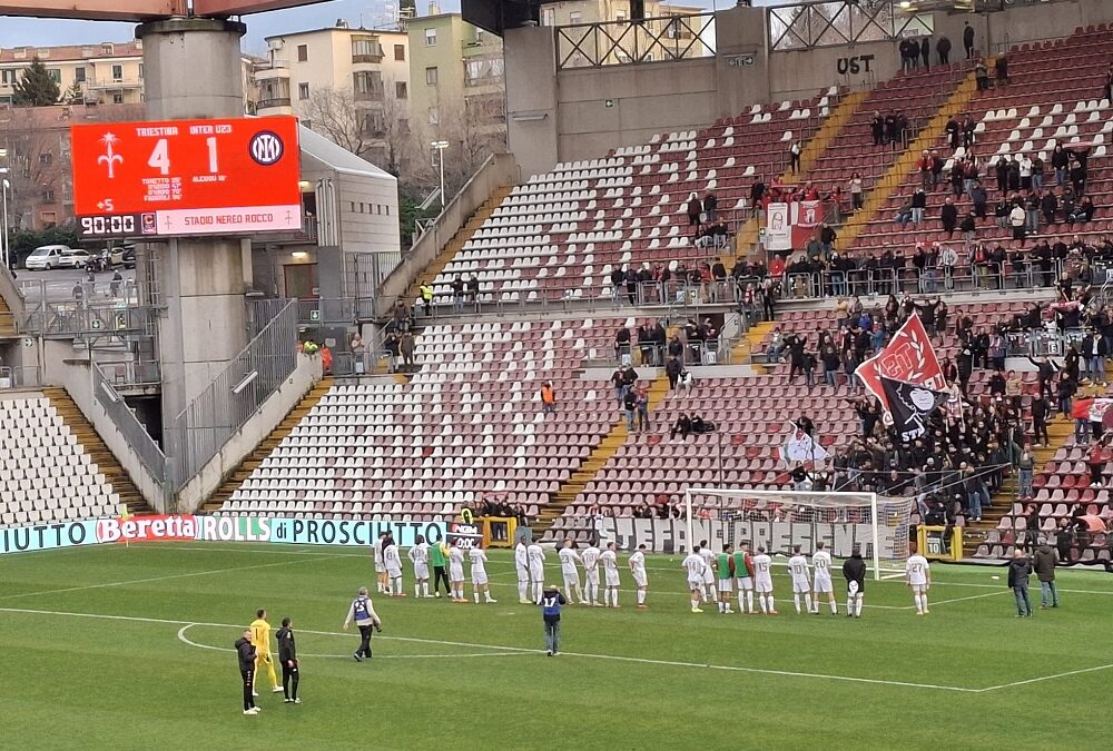 TRIESTINA – INTER U23 4-1: cuore immenso alabardato, pesante e  strameritato poker  rifilato ai blasonati nerazzurri, grande Unione!