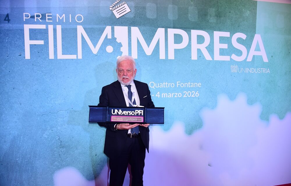 PREMIO FILM IMPRESA: L’AD DI ANAS CLAUDIO ANDREA GEMME RITIRA IL PREMIO SPECIALE UNI.VERSO PFI PER LO SPOT SULLA SICUREZZA STRADALE
